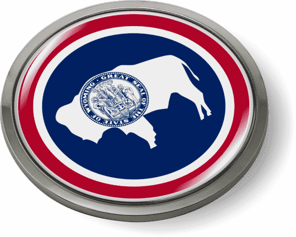 Wyoming - State Flag Emblem